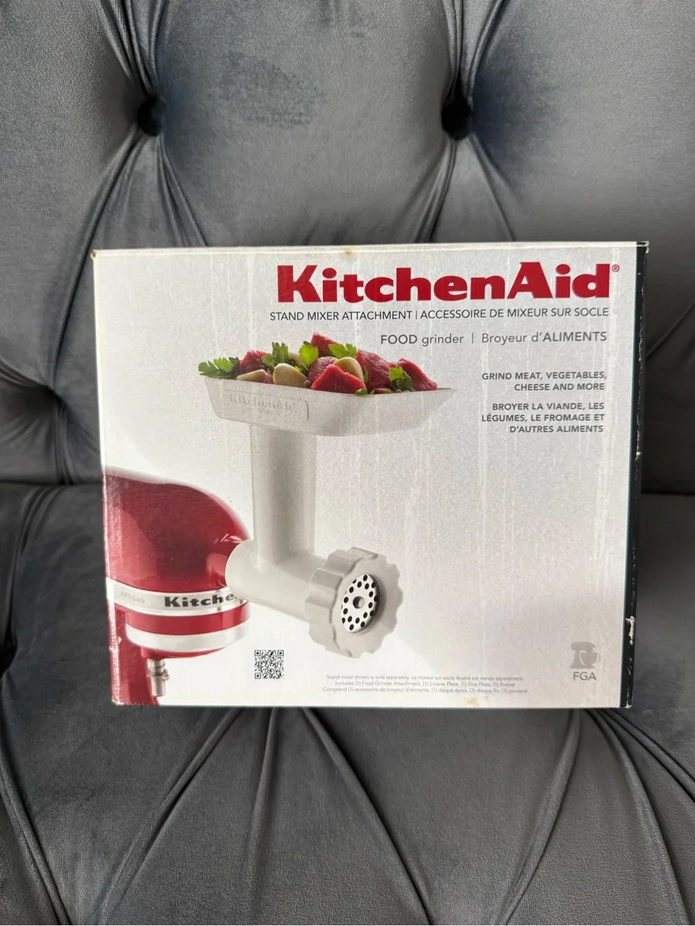 KitchenAid FGA Food Grinder Stand Mixer Attachment Complete With Box